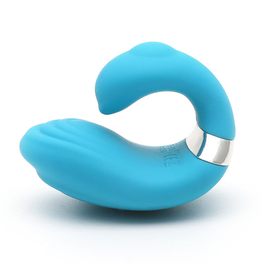 Emojibator Queeni Finger Vibe - Blue Waterproof Personal Vibrator Toy