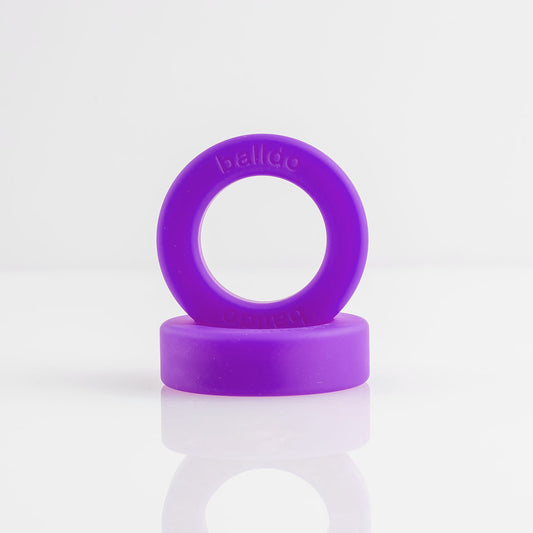 Balldo Spacer Ring - Purple - Comfortable, Stretchy Silicone Ring for Extended