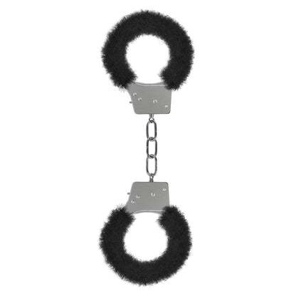 Shots Ouch! Beginner's Furry Handcuffs - Black