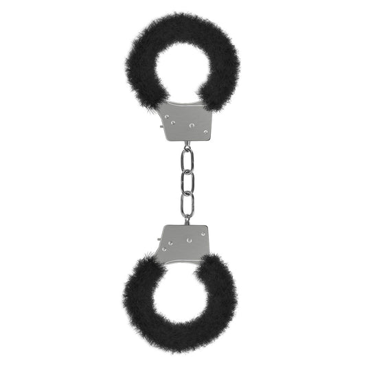 Shots Ouch! Beginner's Furry Handcuffs - Black