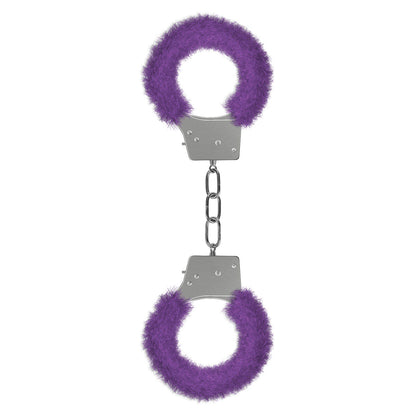 Shots Ouch! Beginner's Furry Handcuffs - Purple