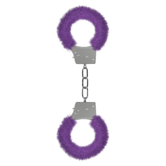 Shots Ouch! Beginner's Furry Handcuffs - Purple