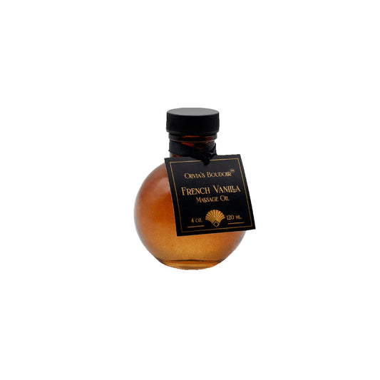 Olivia's Boudoir Massage Oil 4oz - French Vanilla - Aromatic Massage Oil