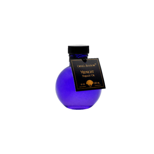 Olivia's Boudoir Massage Oil Midnight 4oz - Luxurious Aromatic Massage Oil