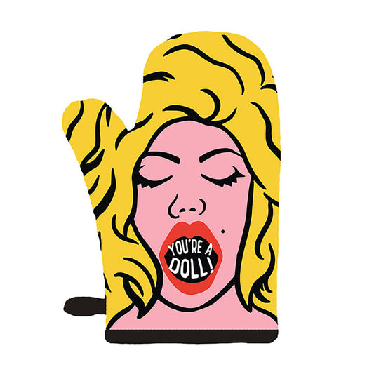 Twisted Wares You're a Doll Oven Mitt - Fun Novelty Kitchen Glove