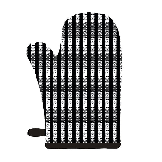 Twisted Wares Fuck Fuck Fuck Oven Mitt - Fun Novelty Kitchen Accessory