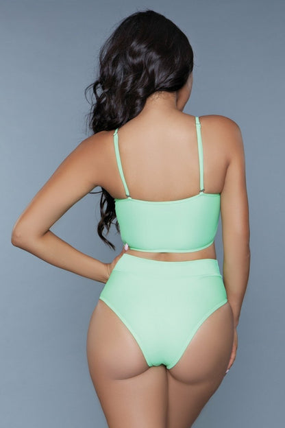 1986 Chanity Swimsuit Neon Green