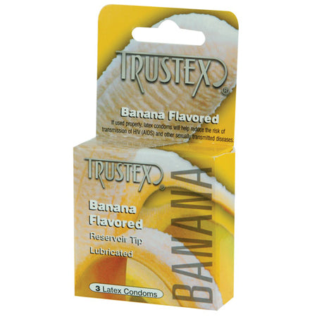 Trustex Flavored Condoms (Banana- 3 Pack)