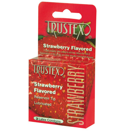 Trustex Flavored Condoms (Strawberry-3 Pack)