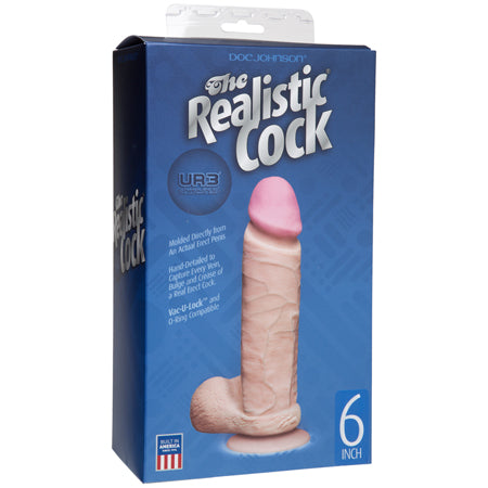 The Realistic Cock - UR3 - 6 Inch White