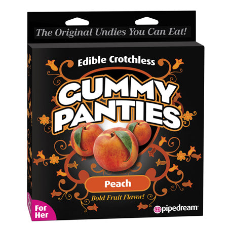 Edible Crotchless Gummy Panties Peach