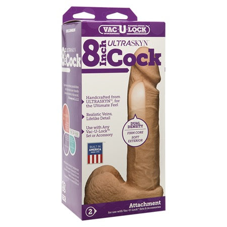 Vac-U-Lock - 8-Inch ULTRASKYN Cock White