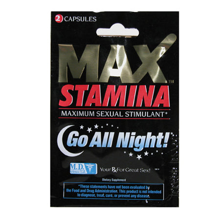 MaxStamina Sexual Stimulant Capsules 2-Pack 24-Piece Display