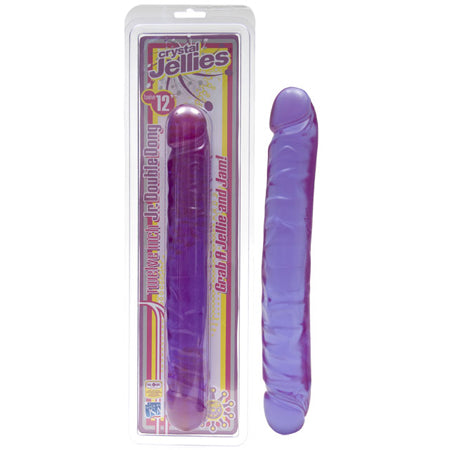 Crystal Jellies - Double Dong Jr. Purple 12in