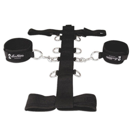 Lux Fetish 3PC Adjustable Neck & Wristraint Set (Black)
