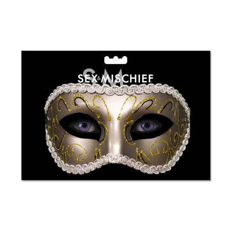 Sportsheets Sex & Mischief Masquerade Mask Gold