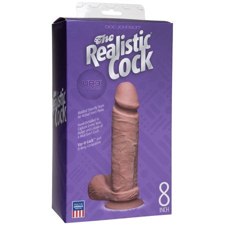 The Realistic Cock - UR3 - 8 Inch Brown