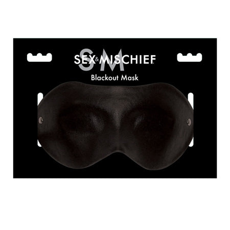 Sportsheets Sex & Mischief Blackout Mask Blindfold Black
