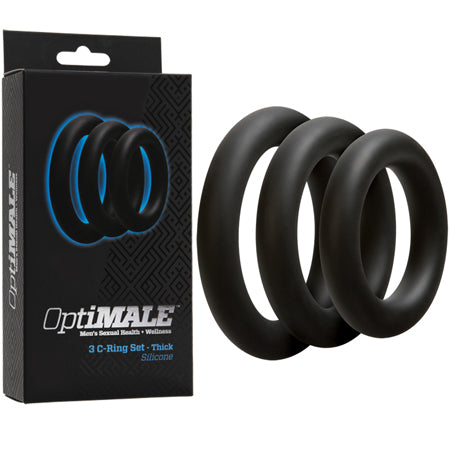 OptiMALE – 3 C-Ring Set – Thick Black