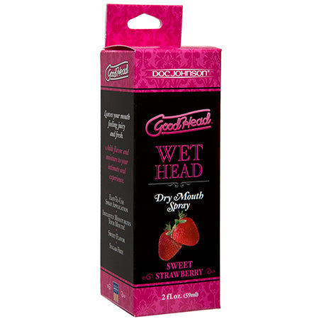 GoodHead - Wet Head - Dry Mouth Spray - Sweet Strawberry 2 fl oz