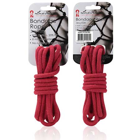 Lux Fetish Bondage Rope Red