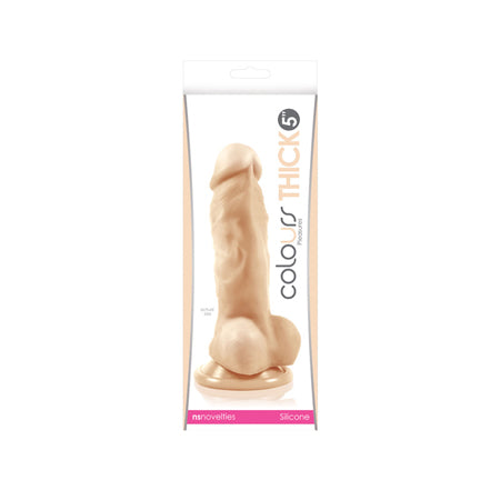 Colours Pleasures Thick 5 in. Dildo Beige