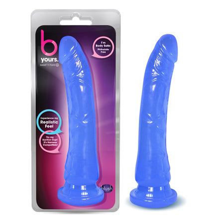 B Yours Sweet 'n Hard 6 Realistic 8.5 in. Dildo Blue