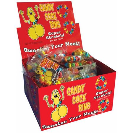 Candy Cock Ring 50 Pcs-Display