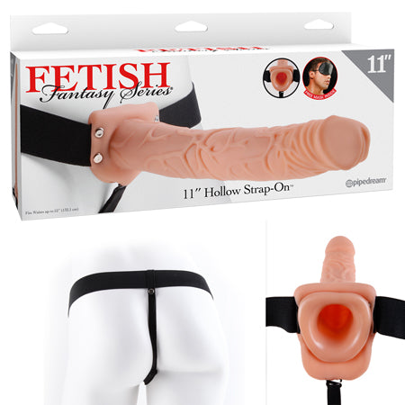 Fetish Fantasy 11in Hollow Strap-On Flesh