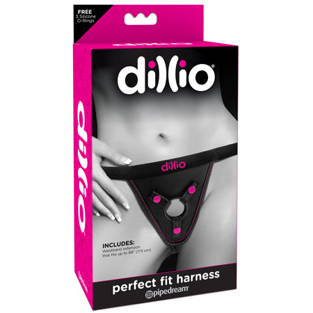 Dillio Adjustable Perfect Fit Harness Black/Pink