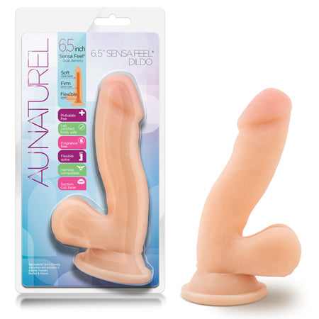 Au Naturel - 6.5in Sensa Feel Dildo - Beige