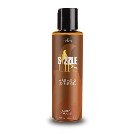 Sensuva Sizzle Lips Edible Gel Salted Caramel 4.2 oz