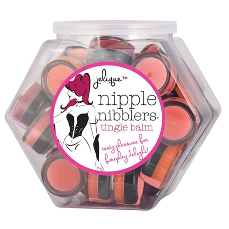Nipple Nibbler Tingle Balm 3gr Asst. Flavors (36-Bowl) | Adult Toy, Discreet