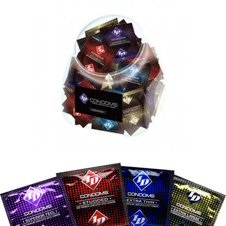 ID Assorted Condom Jar (144 condoms)