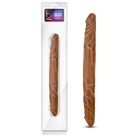 B Yours 14 in. Double Dildo Tan