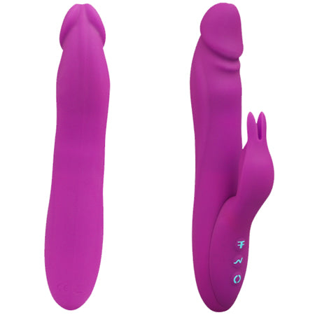 FemmeFunn Booster Rabbit 8 Function, Rotating, USB Rechargeable, Silicone, Waterproof Purple