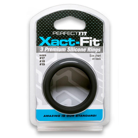 Curve Toys Perfect Fit Xact-Fit 3-Piece Premium Silicone Rings  (#17, #18, #19)
