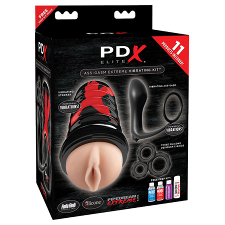 PDX Elite Ass-Gasm Extreme Vibrating 7-Piece Kit