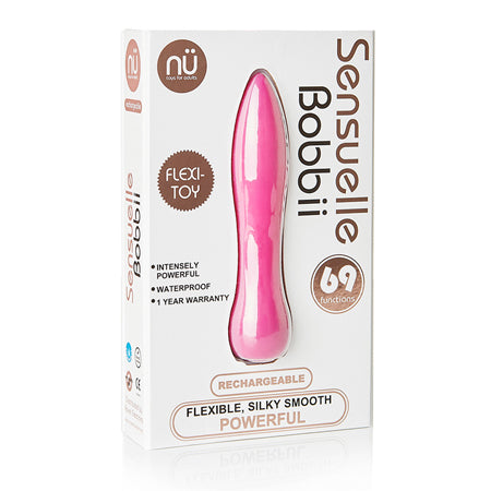 Sensuelle Bobbii Silicone 69 Functions Waterproof USB Rechargeable Magenta