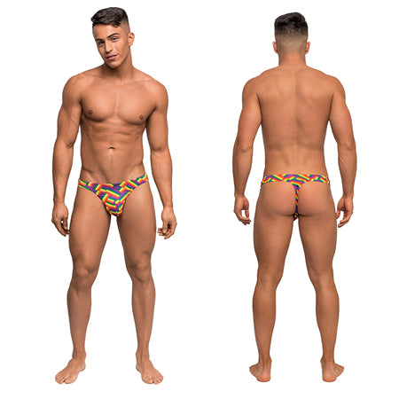 Male Power Pride Fest Bong Thong Print L/XL