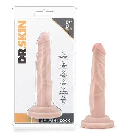 Dr. Skin Mini Realistic 5 in. Dildo Beige