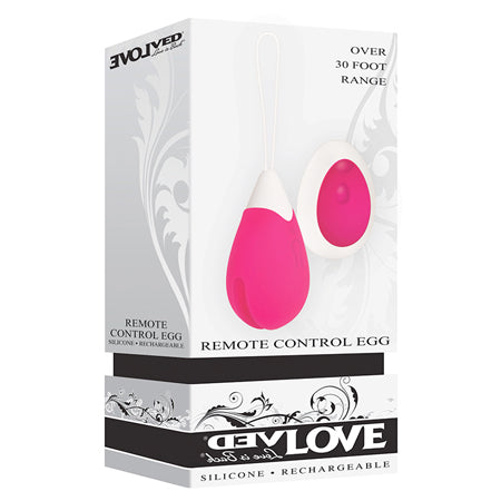 Evolved Rechargeable Egg R-C Silicone Pink