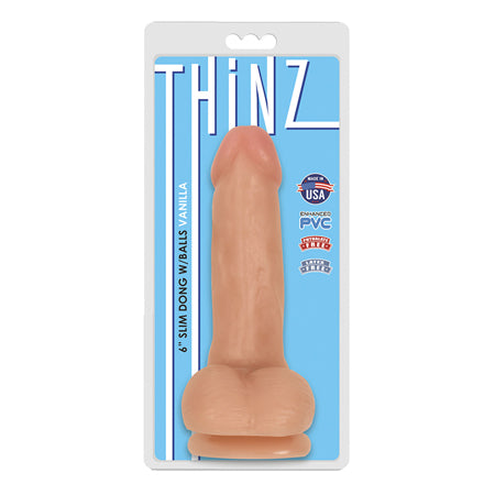 Thinz 6in Slim Dong w-Balls Vanilla