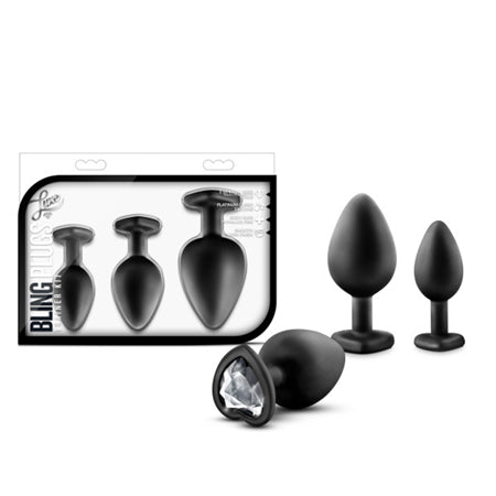 Luxe Bling Plug Training Kit Black-White Gems