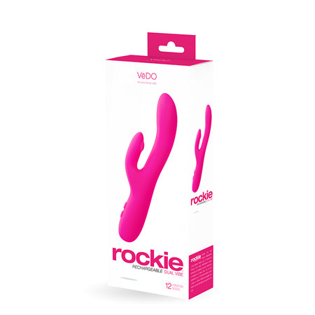 VeDO Rockie Rechargeable Dual Vibe - Foxy Pink