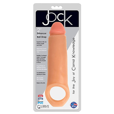 Jock 2in Enhancer With Ball Strap Vanilla