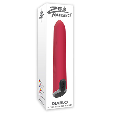 ZT Diablo Bullet 10 Vibrating Function And Speeds USB Rechargeable Cord Included Waterproof