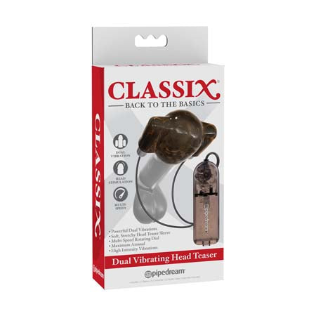 Classix Dual Vibrating Head Teaser (Black-Smoke)