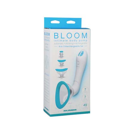 Bloom - Intimate Body Pump - Automatic - Vibrating - Rechargeable Blue-White