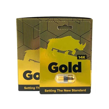 Rhino 14K Gold 24-Dp pill